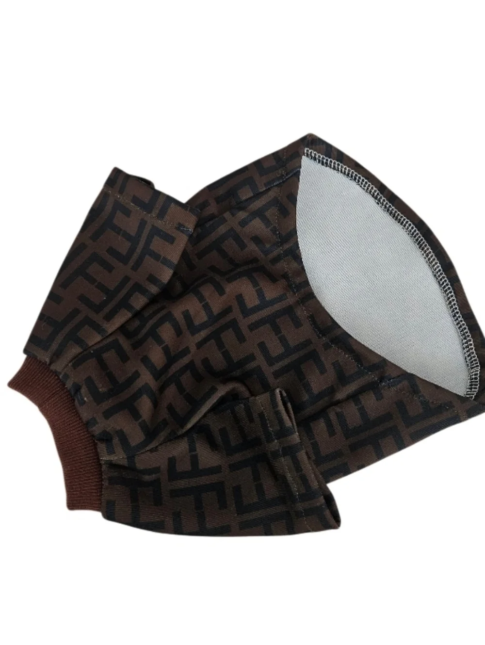 Monogram Small Dog Sweater in Brown and Black